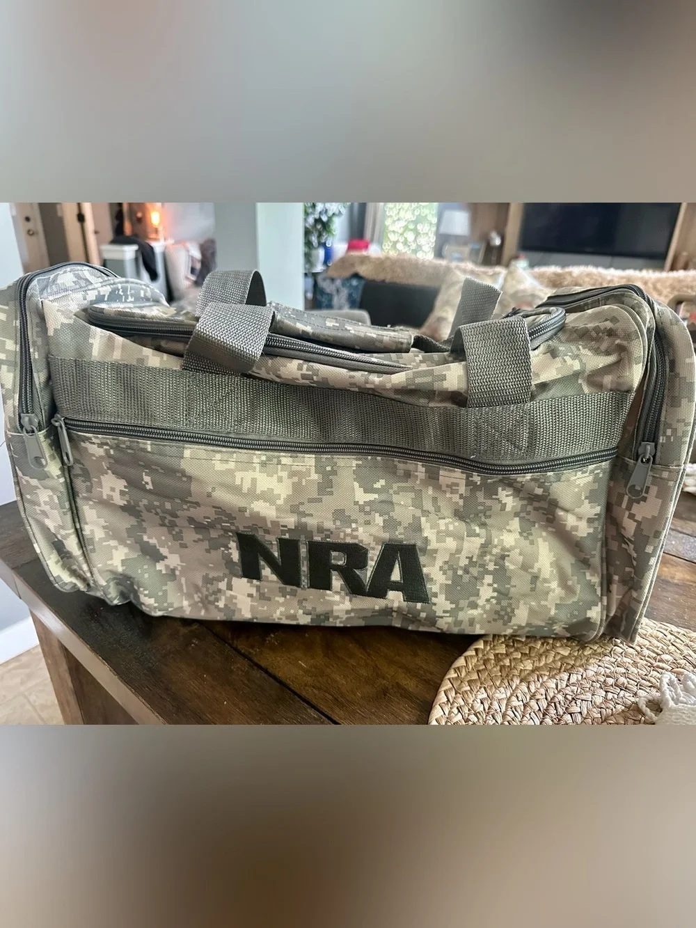 NRA Duffel Bag in Digital Camo